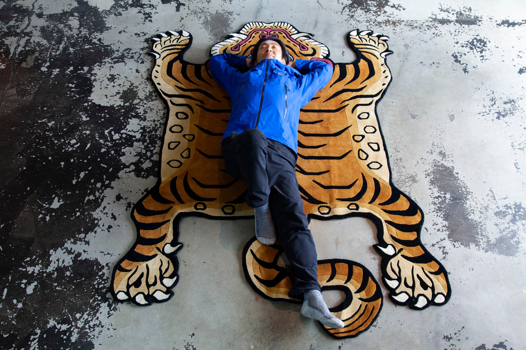 Tibetan Tiger Rug 《XXXLサイズ•ウール017》チベタンタイガーラグ