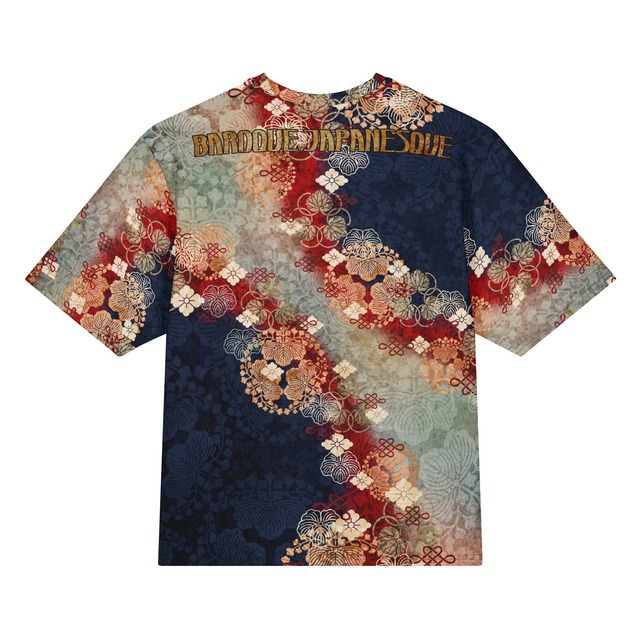 和紋様装飾　藍虹　和柄ユニセックス 150G Breeze Tシャツ