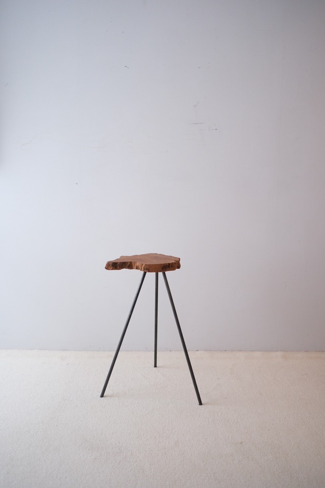 一枚板 Side table "欅" #007