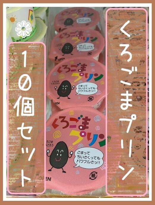 10個セット『黒ごまプリン』＊冷凍デザート・給食デザート | kitanosaketen 