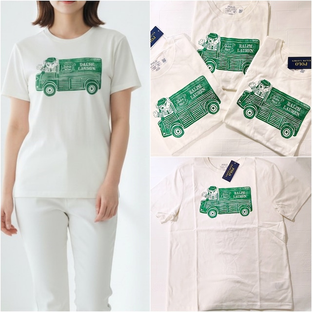 【160/170cm】大人もOK キッズ（男の子）ベア　半袖Tシャツ
