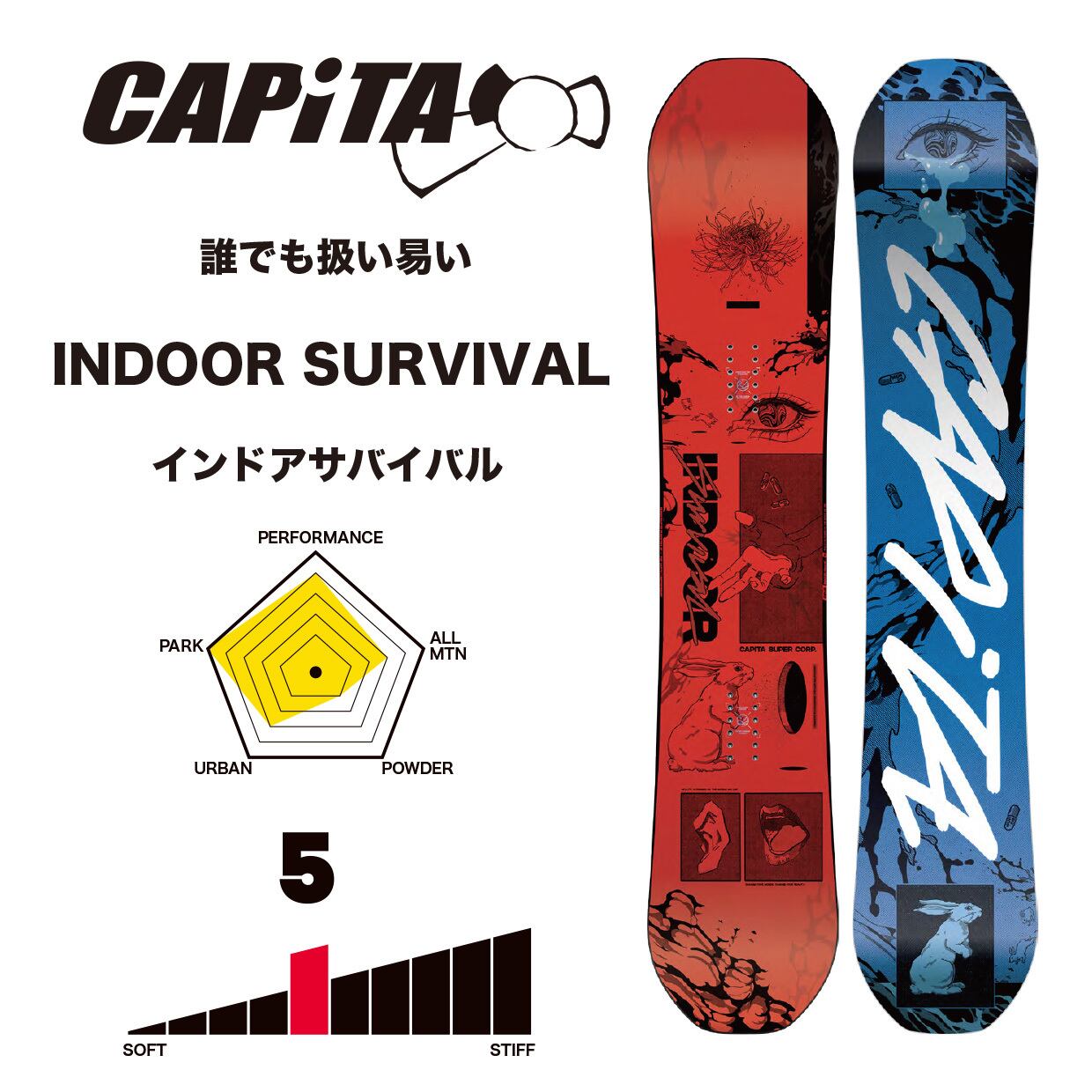 23-24年モデル CAPITA .『 INDOOR SURVIVAL 』. キャピタ . インドア 