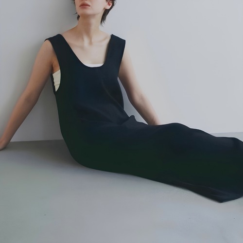 【 anuke 】Uneck Loose Onepiece
