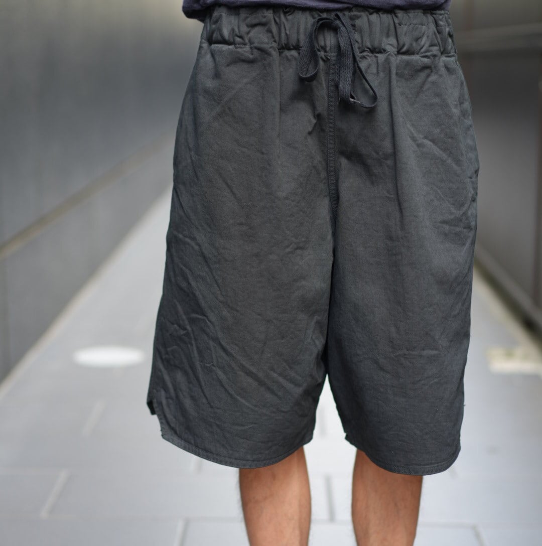 TUKI(ツキ) / jog shorts G/D solid twill-black-(0179) | Signs TUKI(ツキ) / jog shorts G/D solid twill-black-(0179) | Signs