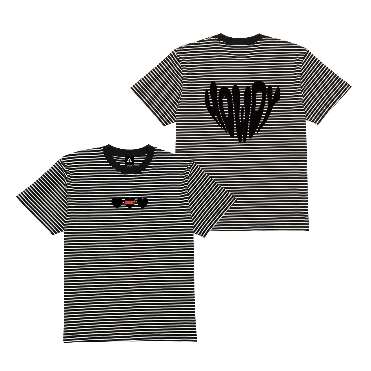HOWDY Border TEE [ホワイト×ブラック]