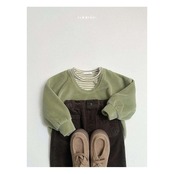 【取寄】minirobe ヨーヨー柄ボーダーTシャツ｜冬服｜韓国子供服