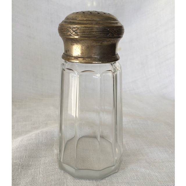 シュガーボトル  フランスブロカント　ガラス瓶（リュバン）