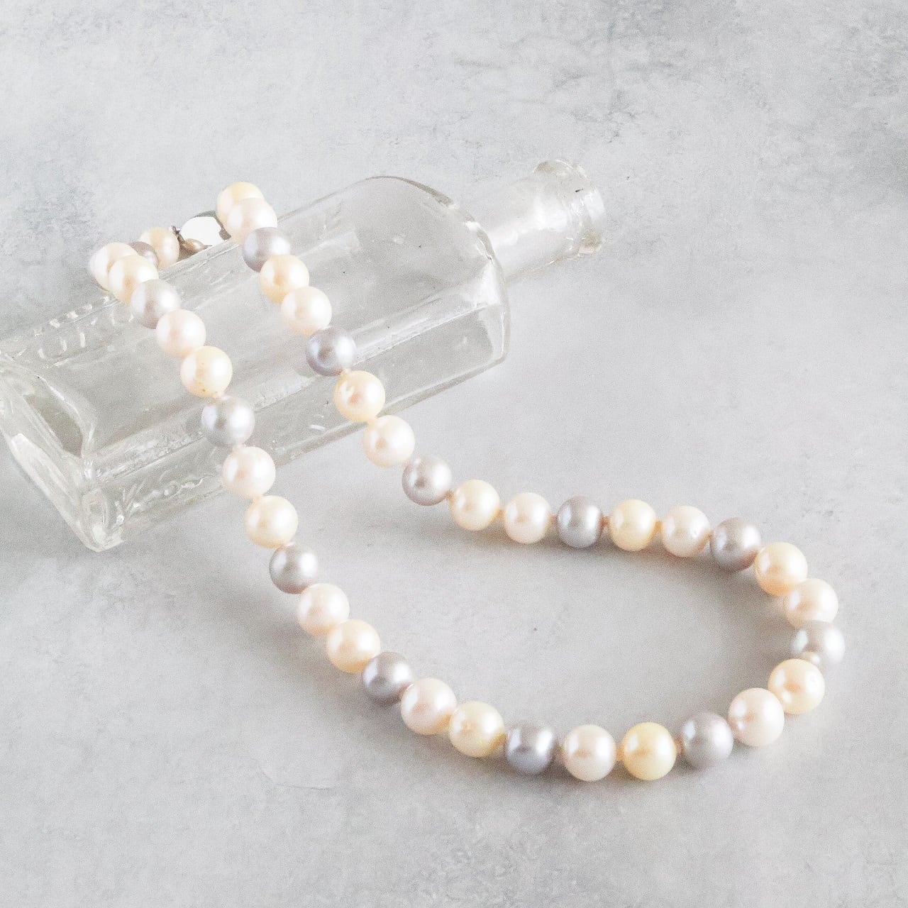 ネックレス 淡水パール 大玉 ミックスカラー マルチカラー 無核 普段  