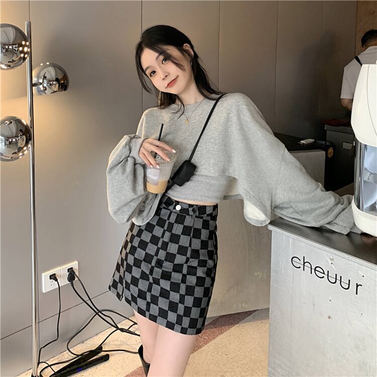 グレールーズ薄手セーター ジャケット オータムショートトップス ロング 秋物 モンロー48188118783