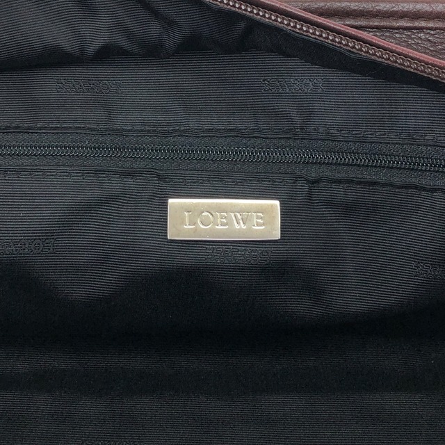 LOEWE ロエベ ハンドバッグ ブラウン アナグラム レザー アマソナ ミニボストン vintage ヴィンテージ オールド mc3mx6