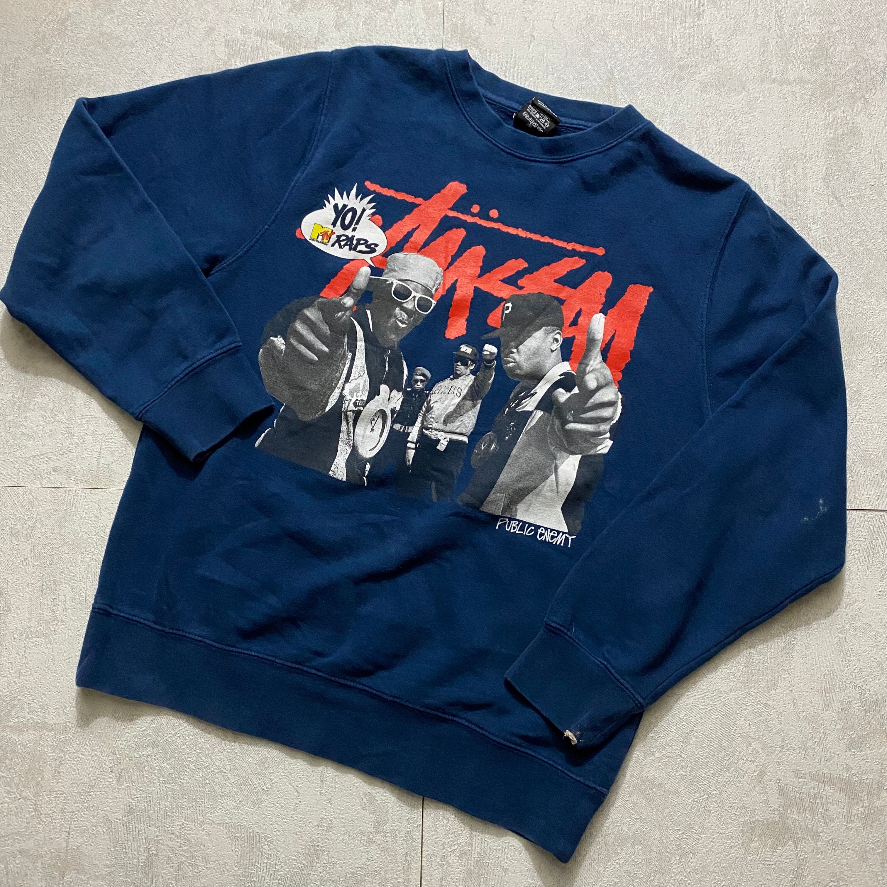 STUSSY×Yo! MTV RAPS sweat “public enemy” NOIR ONLINE powered by BASE