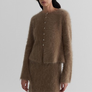 Soft Fluffy Knit Cardigan Top T4164