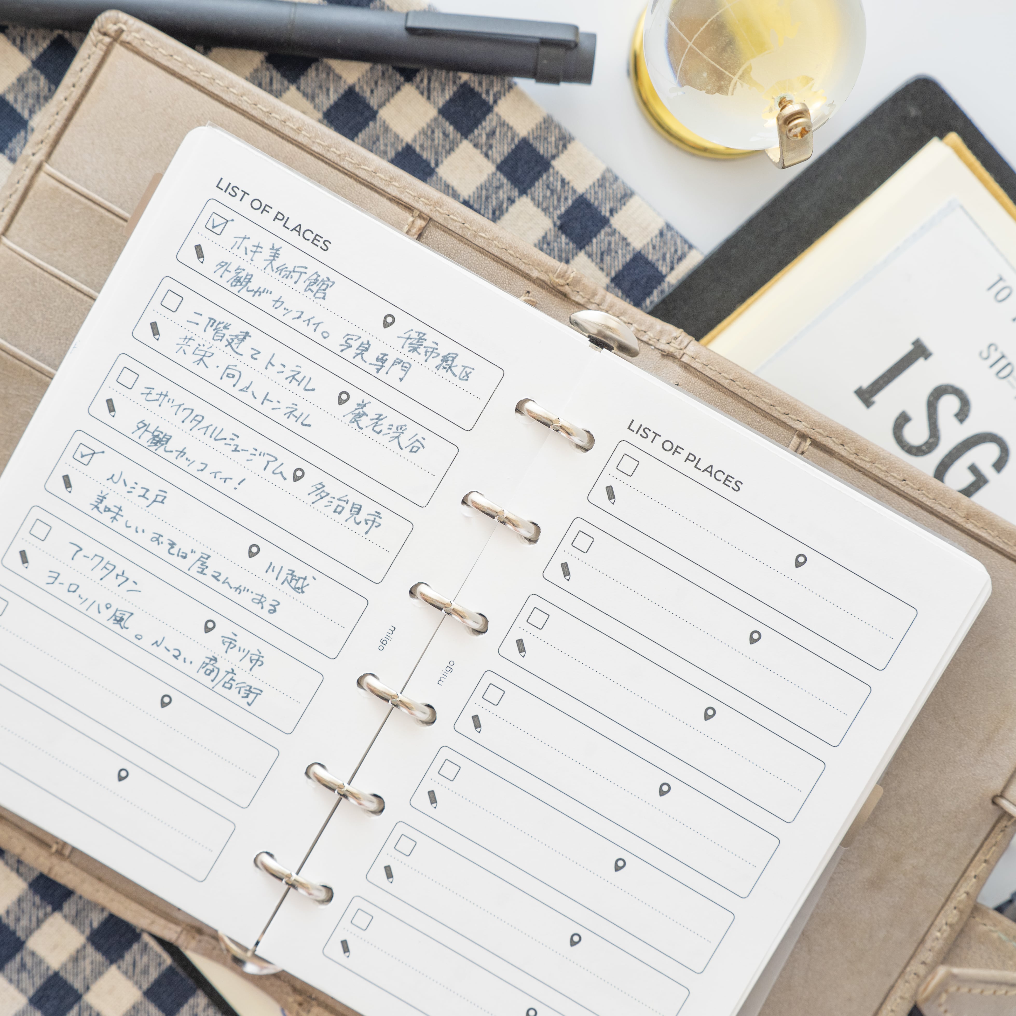 行きたい場所リスト | M6