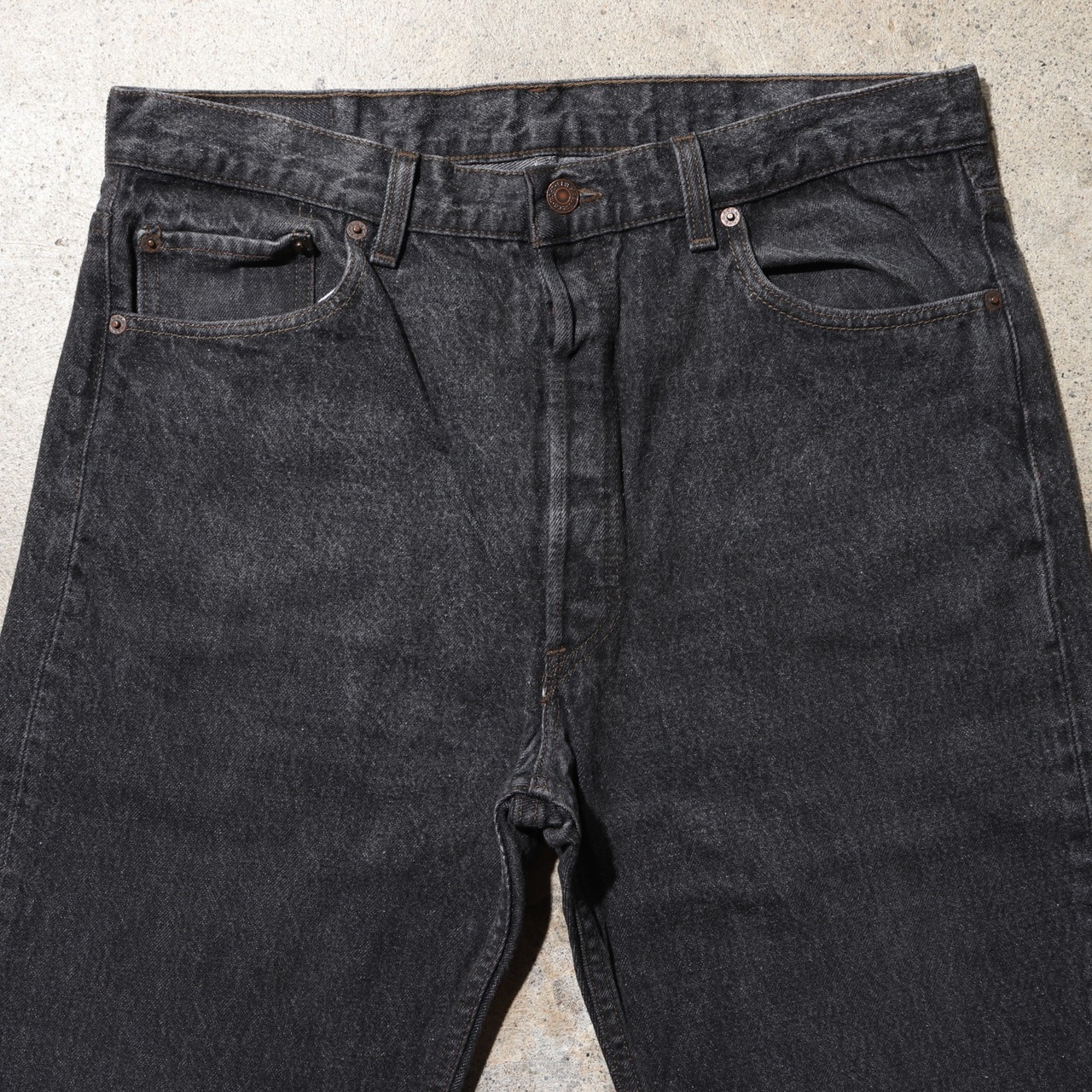極美品 36×30 Levi's 501 USA 先染め ブラックデニムパンツ リーバイス