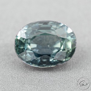 天然【非加熱】サファイア・グリーンブルー　0.79ct　日宝協ソーティング