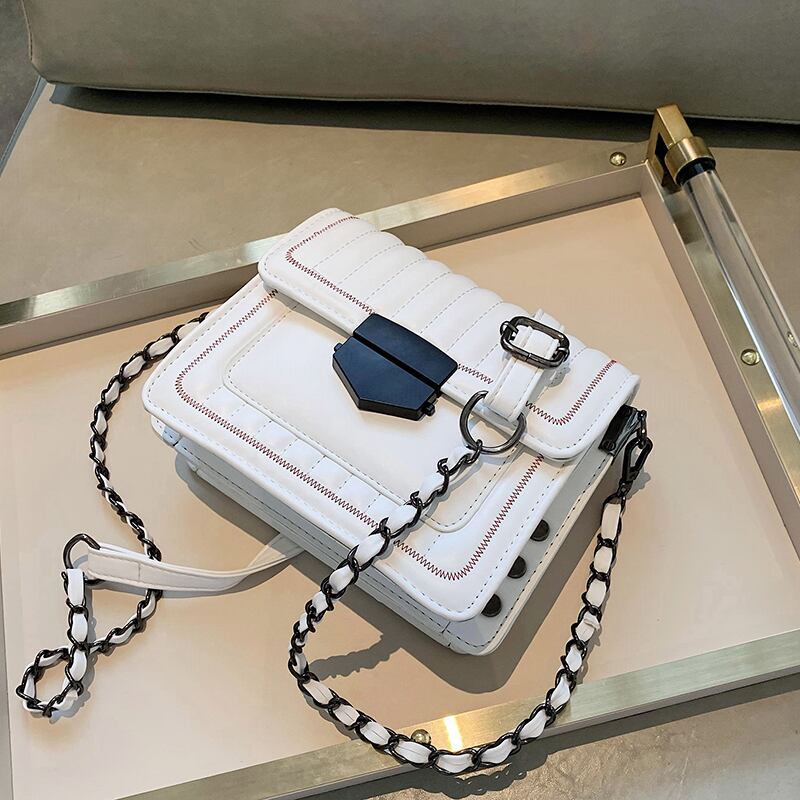 Shangxinスモールバッグレディースバッグ2020人気のトレンディなオールマッチショルダーバッグバージョンネットレッドメッセンジャースモールスクエアバッグ Tiancai_Wing_Bag2447789