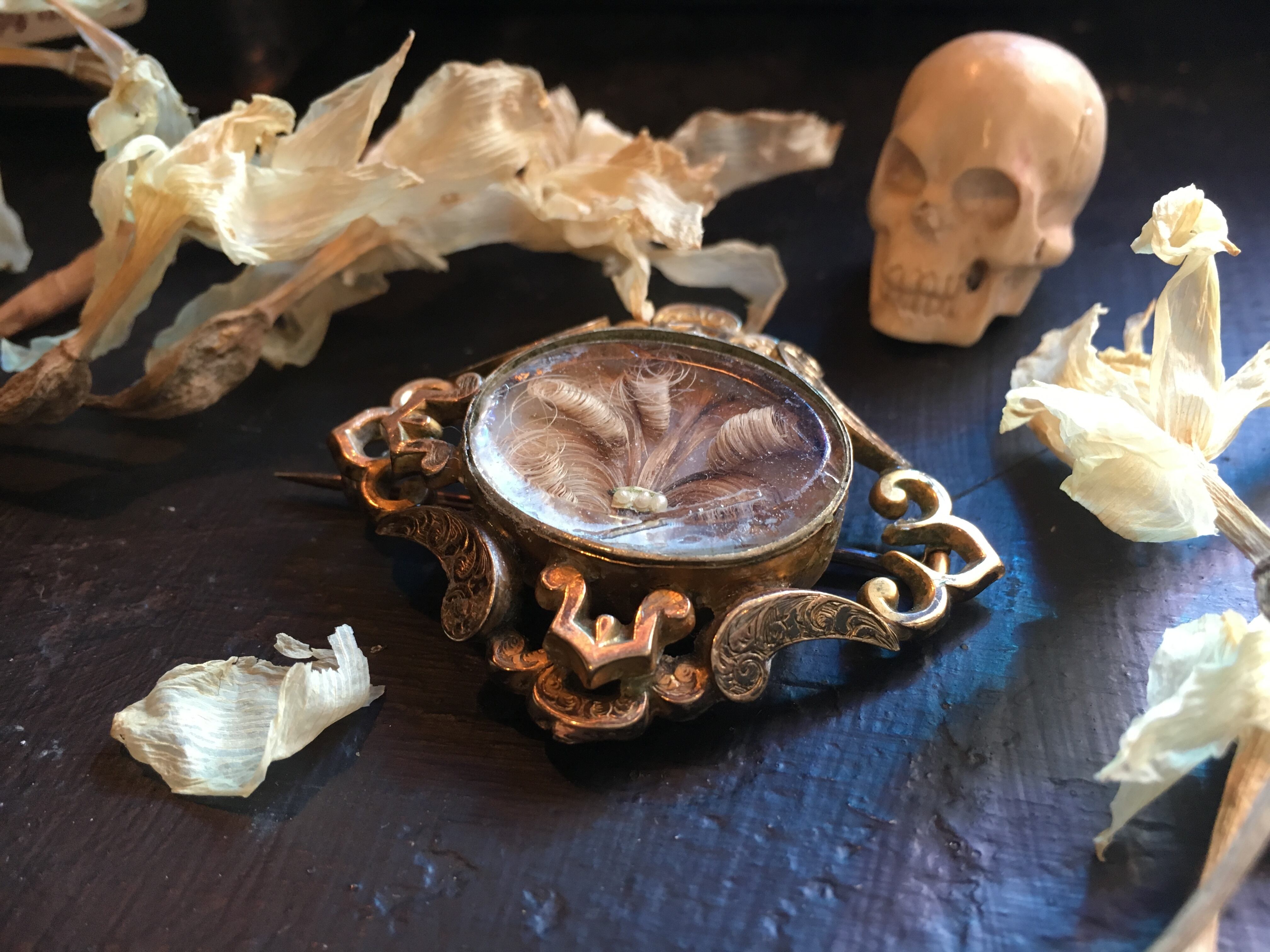 遺髪入りモーニングジュエリー B | メルキュール骨董店