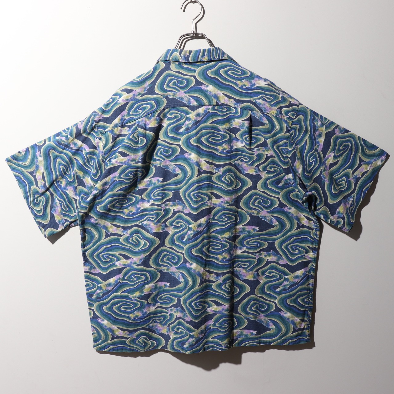 極美品 L 94年 Java Fish 渦巻き柄 パタゴニア パタロハ アロハシャツ Patagonia ジャバフィッシュ