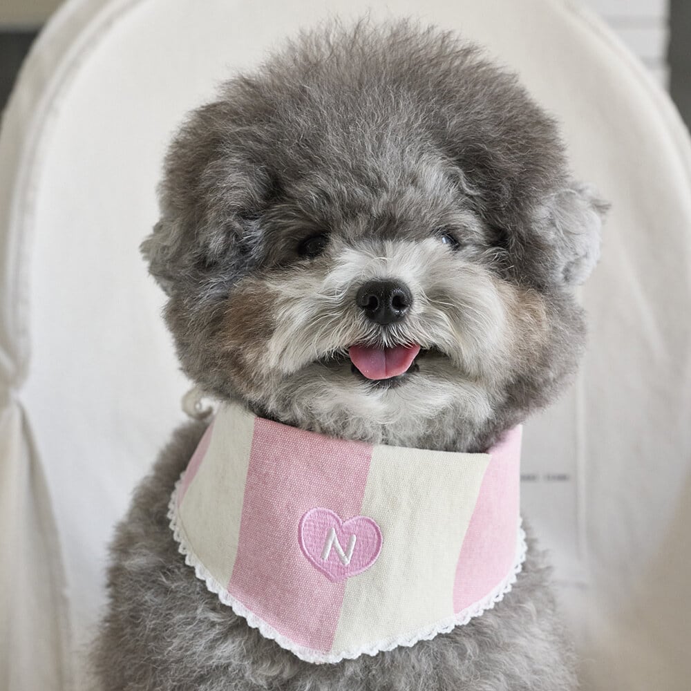 予約【noonoosoom】Pink Stripe Scarf