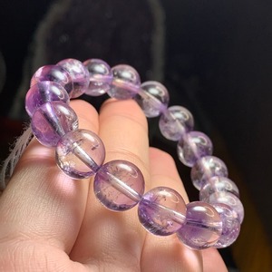 5.1部ファントム状☆可愛いコントラスト・エレスチャルアメジスト ブレスレット