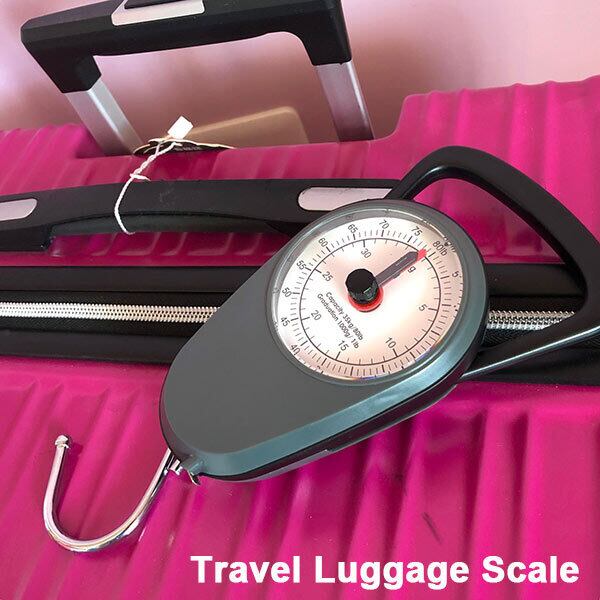 Travel Luggage Scale トラベルラゲッジスケール メジャー内蔵 計り アナログ 旅行 DETAIL