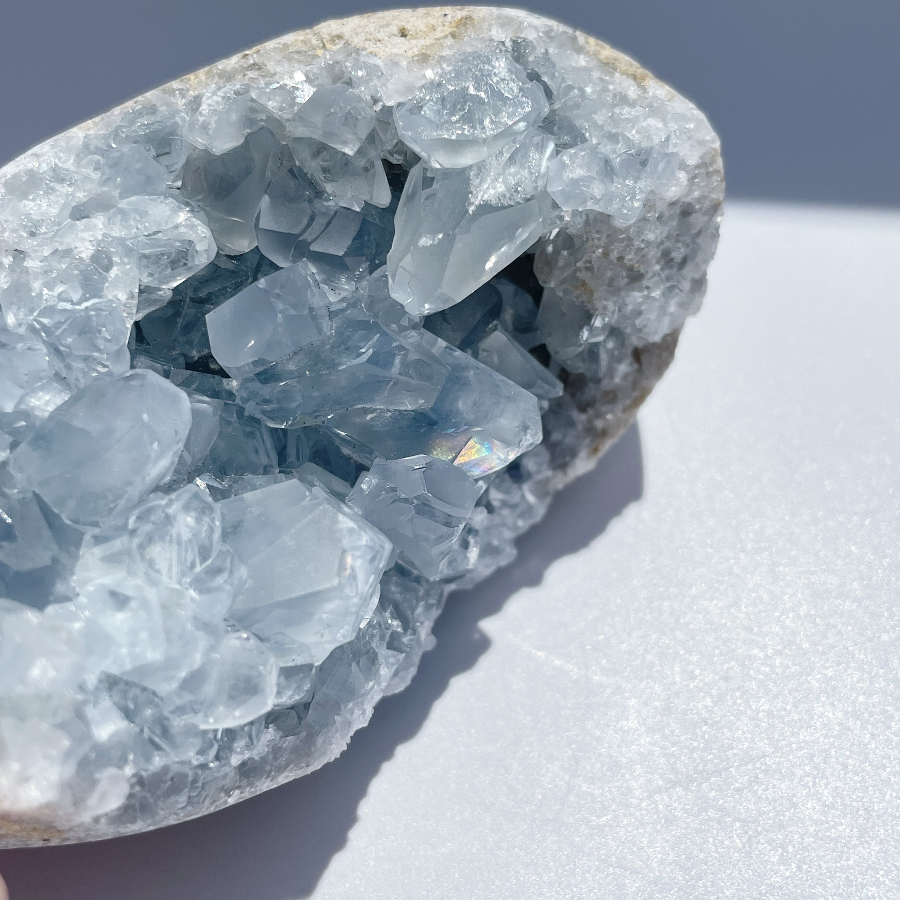 クラスター卵（セレスタイト） セレスタイト 卵型31◇ Celestite ◇天然石・鉱物・パワーストーン