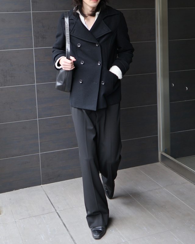 short length 6 button pea coat