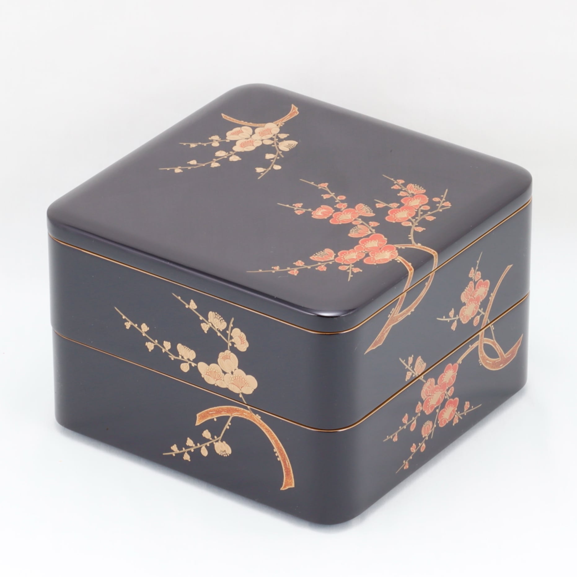 505 輪島塗 二段重／紅白梅蒔絵 | 輪島塗 加藤漆器店 公式オンライン