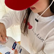 韓国子供服 / 26Autumn / MINIMAL / ハートレースTシャツ / 秋服 *S~JM*