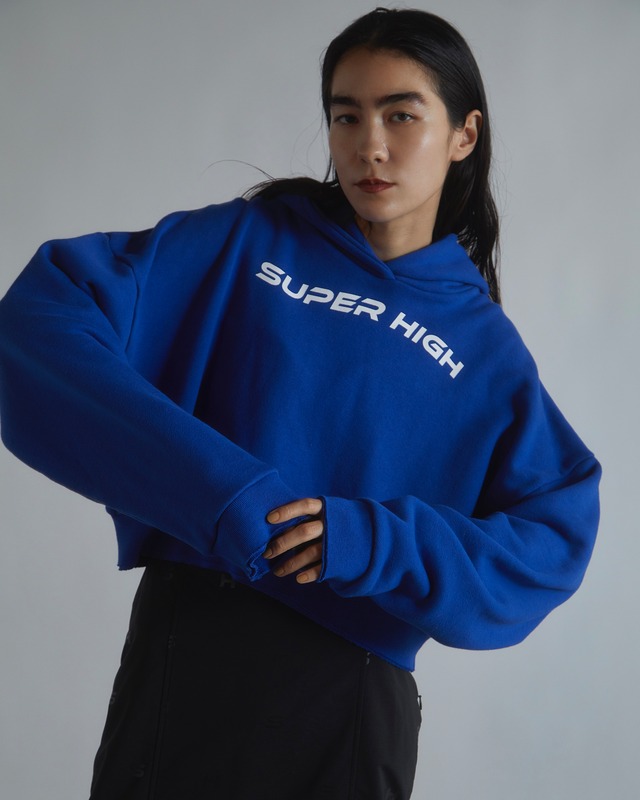 Short Sweat Hoodie(BLUE)