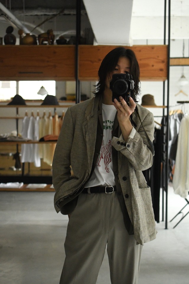 m’s braque / STAND UP COLLAR GILET (Mocha)
