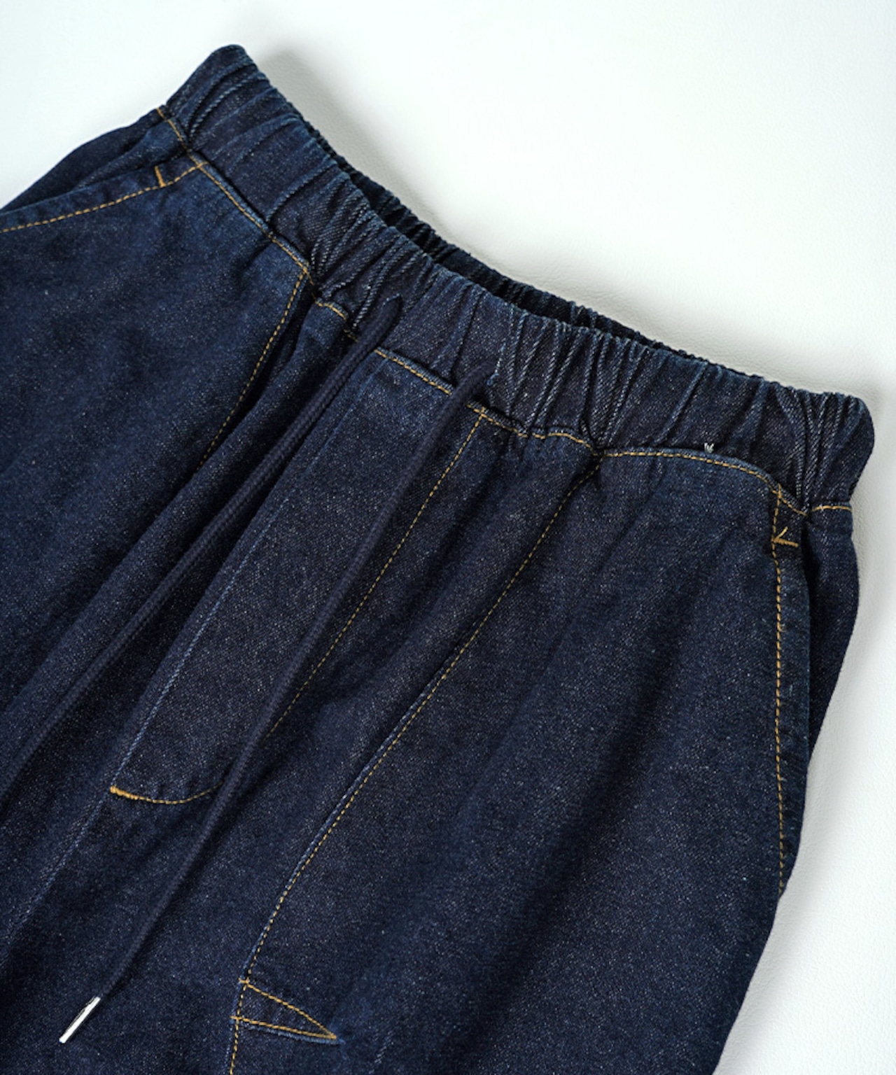 デニムライクバレルレッグジョガーパンツ (KHAKI) CQ-49010