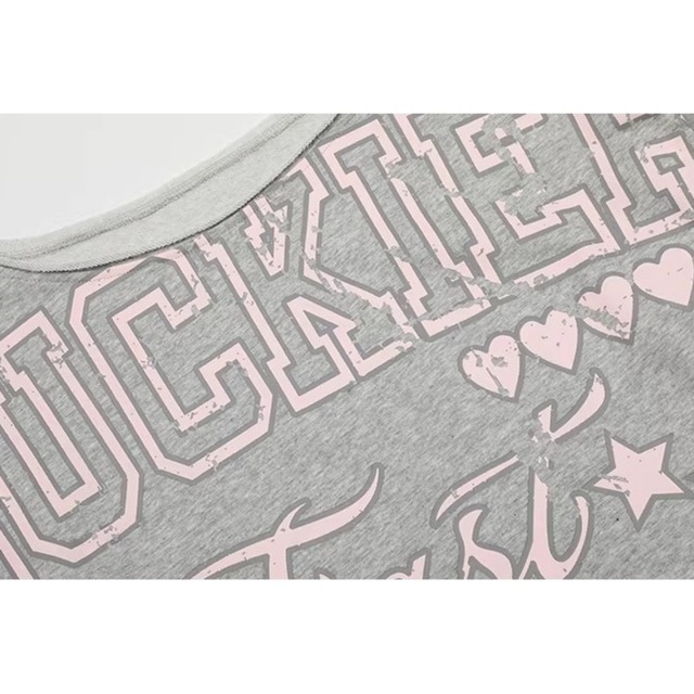 カレッジロゴグラフィックルーズフォルムプルオーバー 2col   R01850