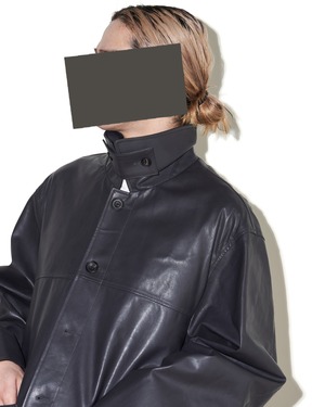 ssstein "LEATHER CAR JACKET〔DARK CHARCOAL〕"