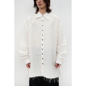 [kujaku] (クジャク) 2024SS S-767 / oversize shirt (white)