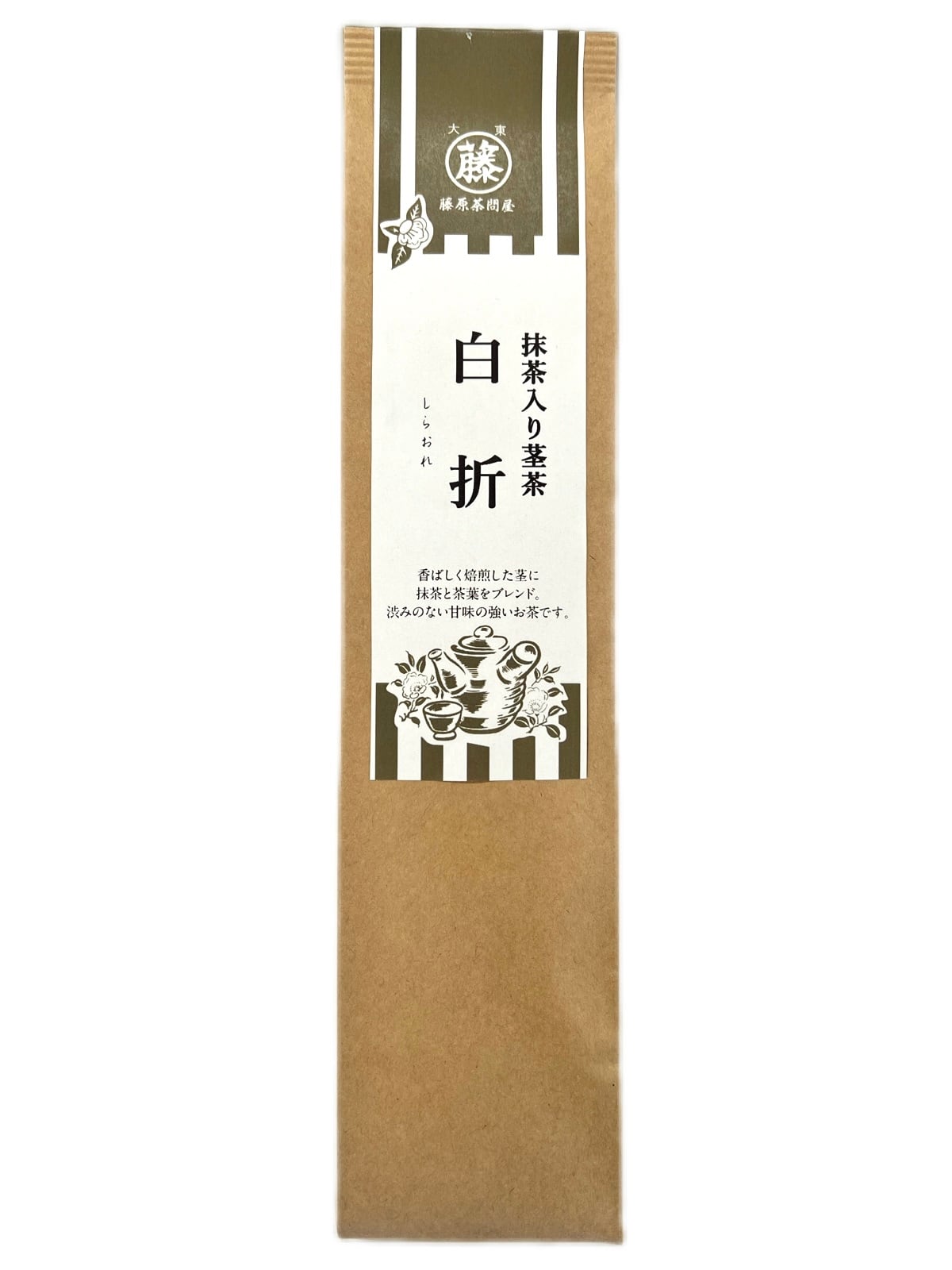 抹茶入り茎茶 白折（140g） | 藤原茶問屋ネットショップ
