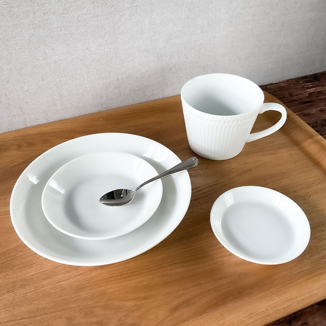 TOH トウ 食器セット 【弐重5枚】 白磁 白い器 | 食器のほっこり屋