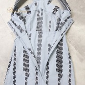 フラダンス 衣装 HauOli ハウオリ ワンピース グレイ系 カヒコ柄 黒 袖なし かわいい スリット 華やか ダンス衣装 イベント ステージ おしゃれ ハワイアンプリントで アロハ ブラック系