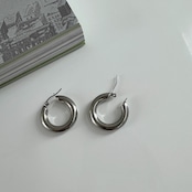 chubby hoop pierce/silver
