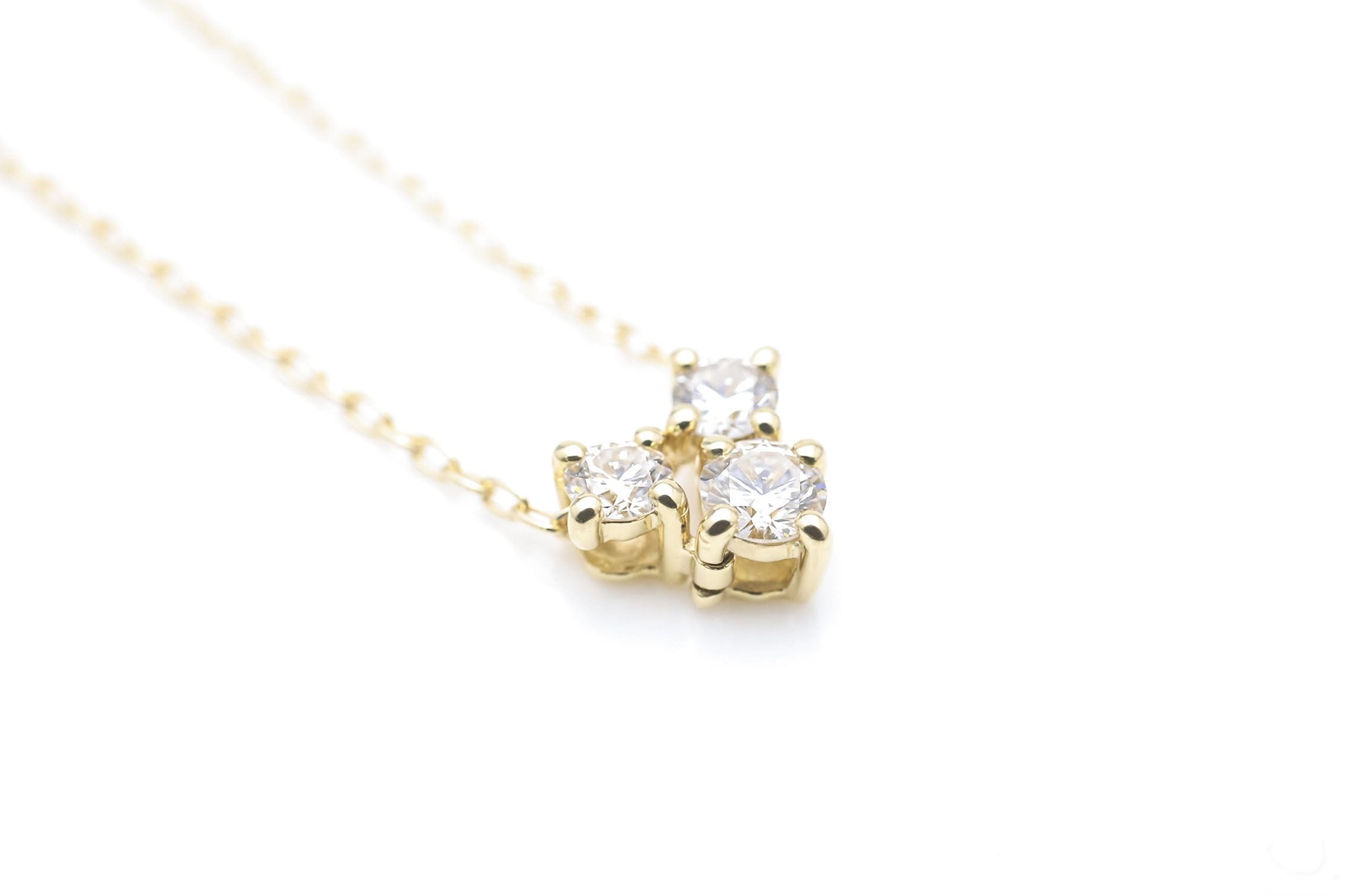 K18YG ダイヤモンド0.33ctペンダントネックレス45cm | rizjewelry