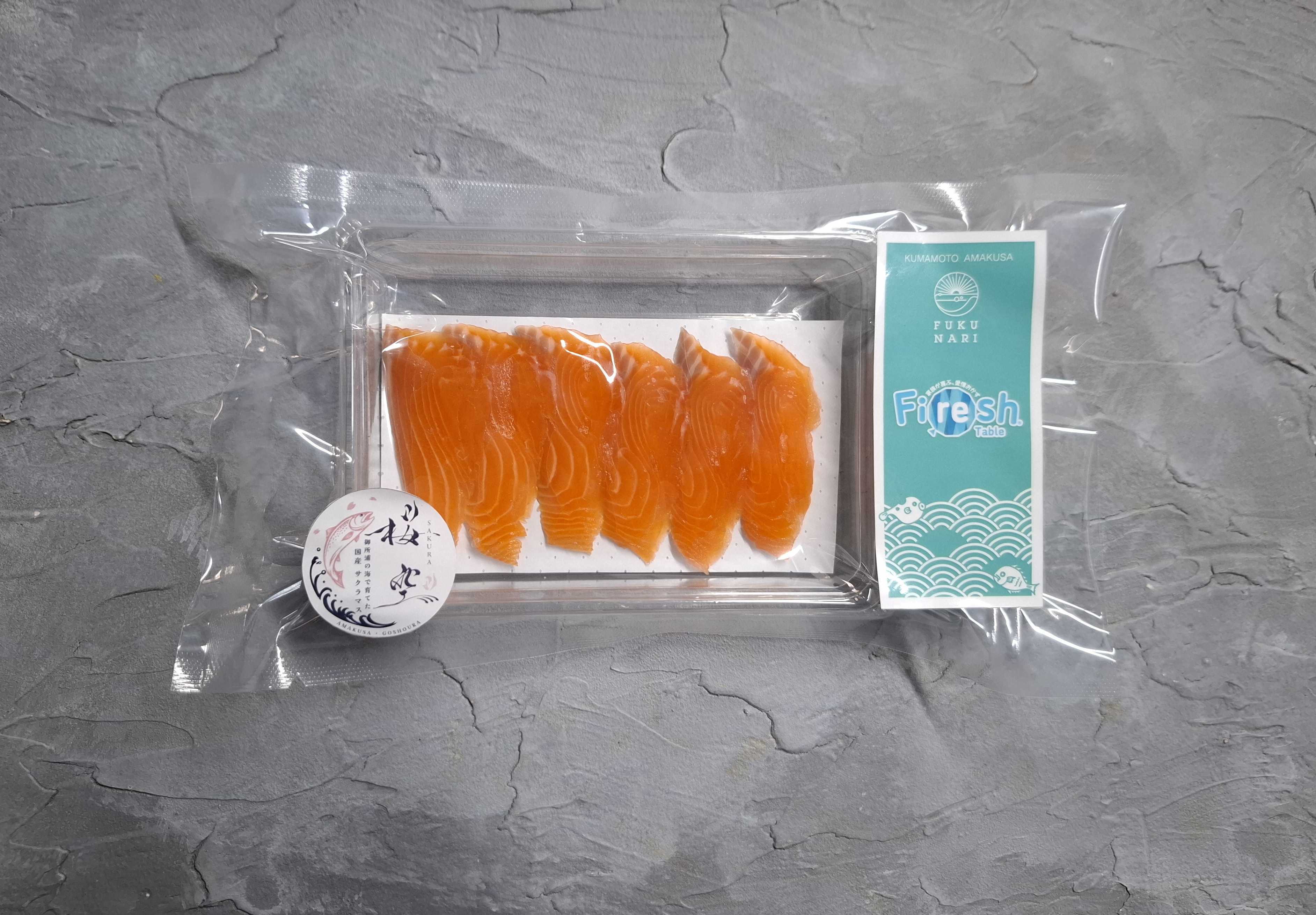 新商品【Firesh®︎】国産サクラマス-桜空-刺身（40g/1パック）【単品