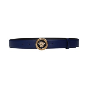 VERSACE ヴェルサーチ レディース ベルト レザー ブルー