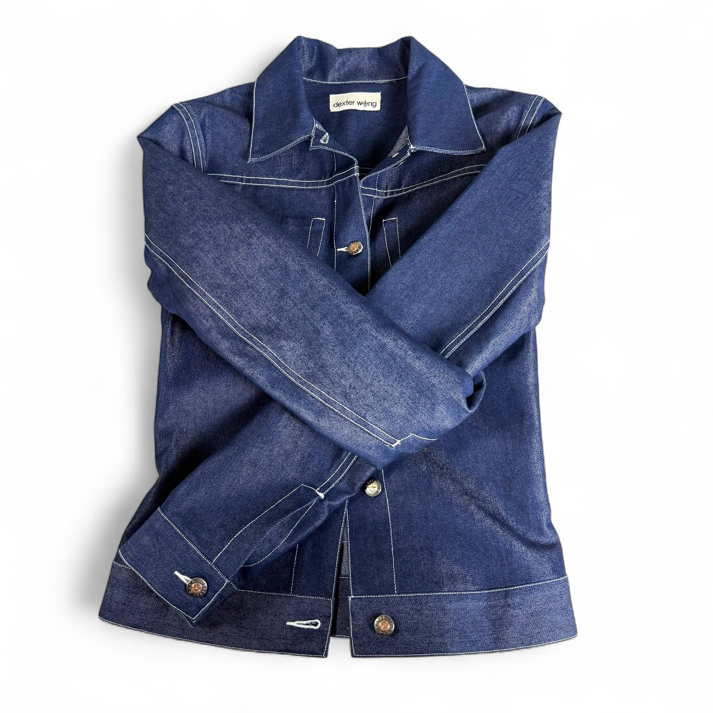 dexter wong shiny denim JKT | seed