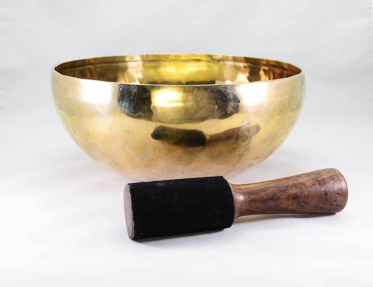 15 プレイン 手打ちシンギングボウル シンギングボール ハンドメイド 一点もの 大サイズ （シンギングボウル、ティンシャ専門店