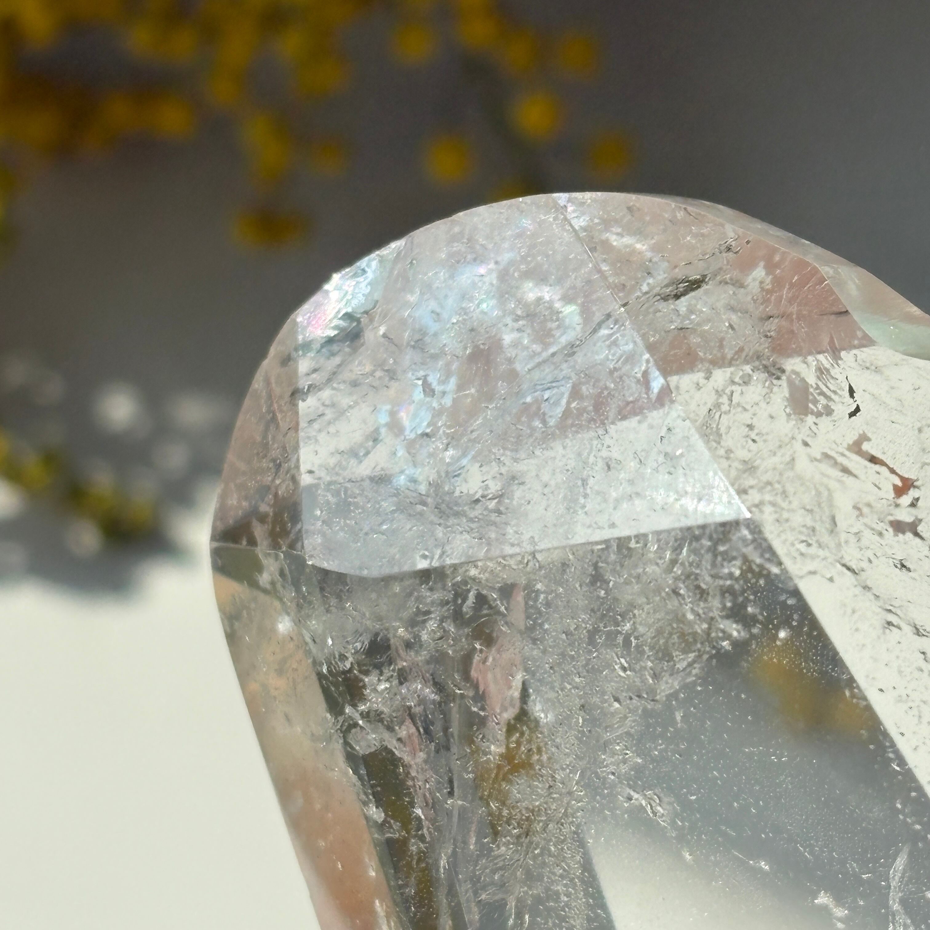 トカンティンス州産 レムリアンシードクリスタル 水晶 ハート ② 虹