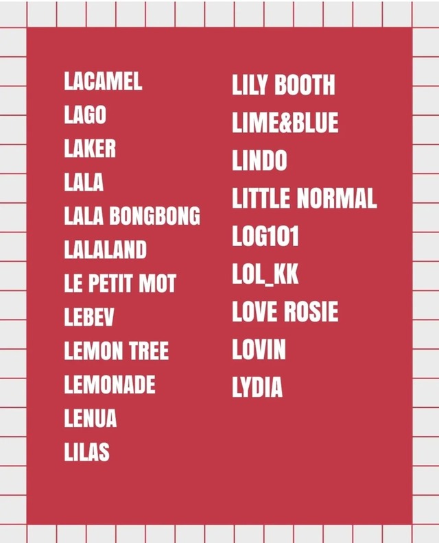 ＼お取り扱いブランド一覧／