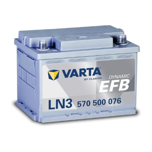VARTA DYNAMIC EFB 570-500-065 LN3 EFB N70 70Ah