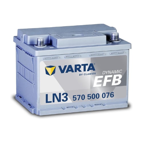 VARTA DYNAMIC EFB 570-500-065 LN3 EFB N70 70Ah