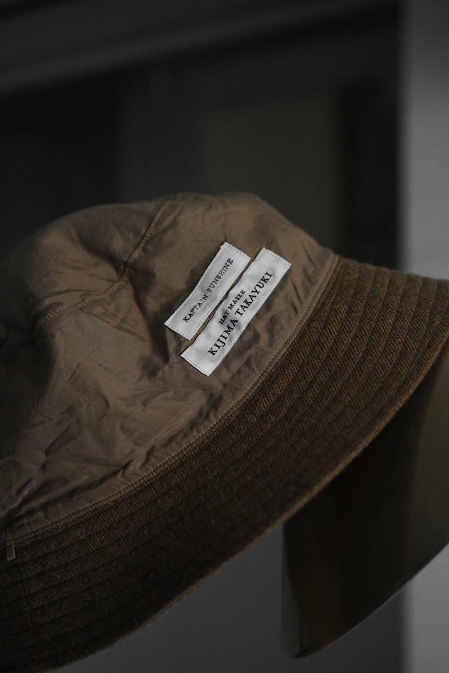 KAPTAIN SUNSHINE / Wool Bucket Hat Made By KIJIMA TAKAYUKI
 (TOP CAB BROWN )