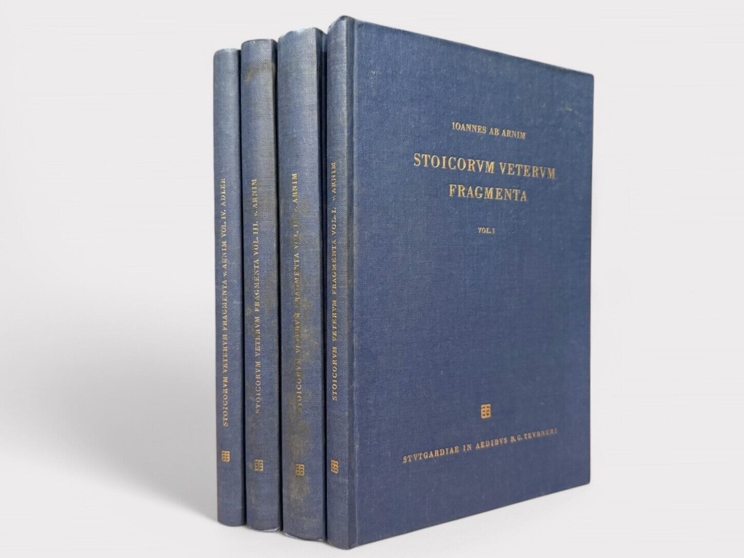 【SFF060】Stoicorum Veterum Fragmenta Collegit Ioannes Ab Arnim, Complete set in 4 volumes(1978.1979)